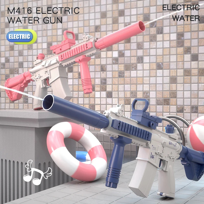 Pistolet à Eau Électrique M416 – L’Allié Parfait pour des Combats d’Été Inoubliables